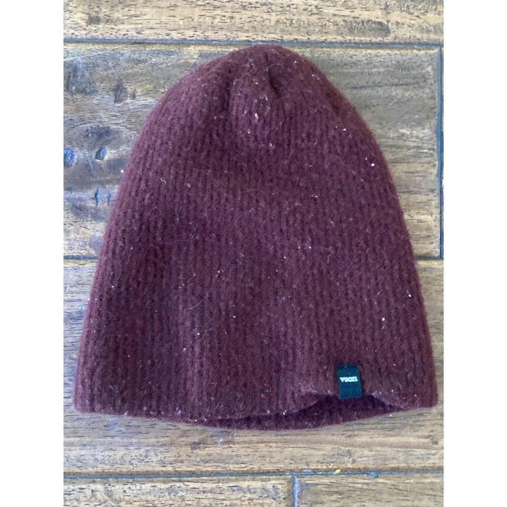 Vuori Wool Cashmere Blend Manchester Beanie Maroon Size OS